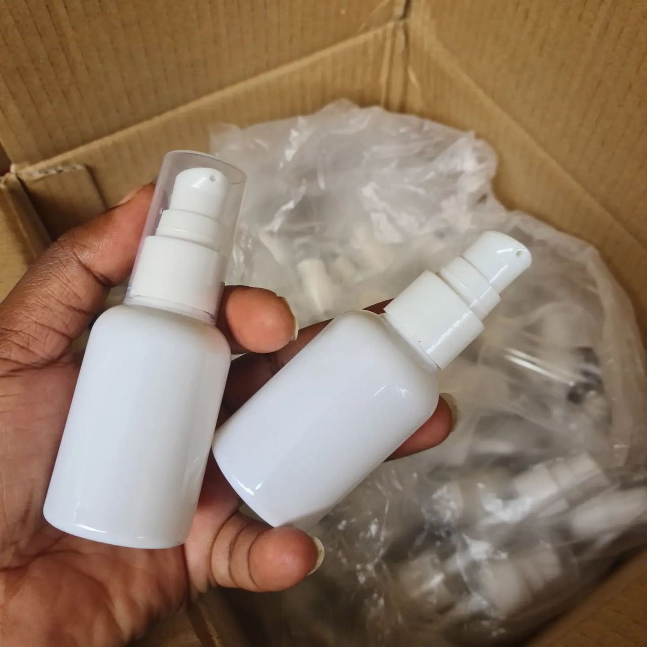 50ml White Pump Bottle image