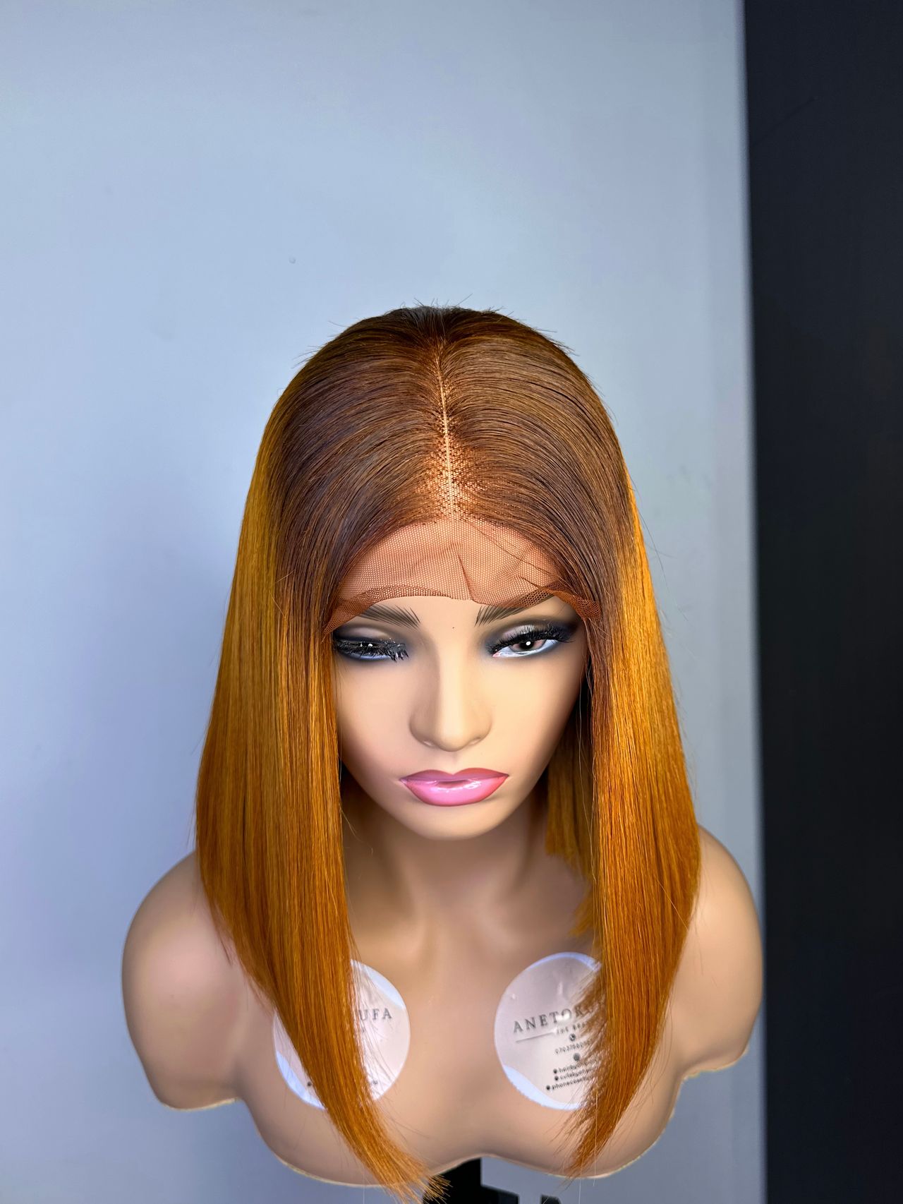 TUMERIC/BROWN LUXURY BOB WIG image