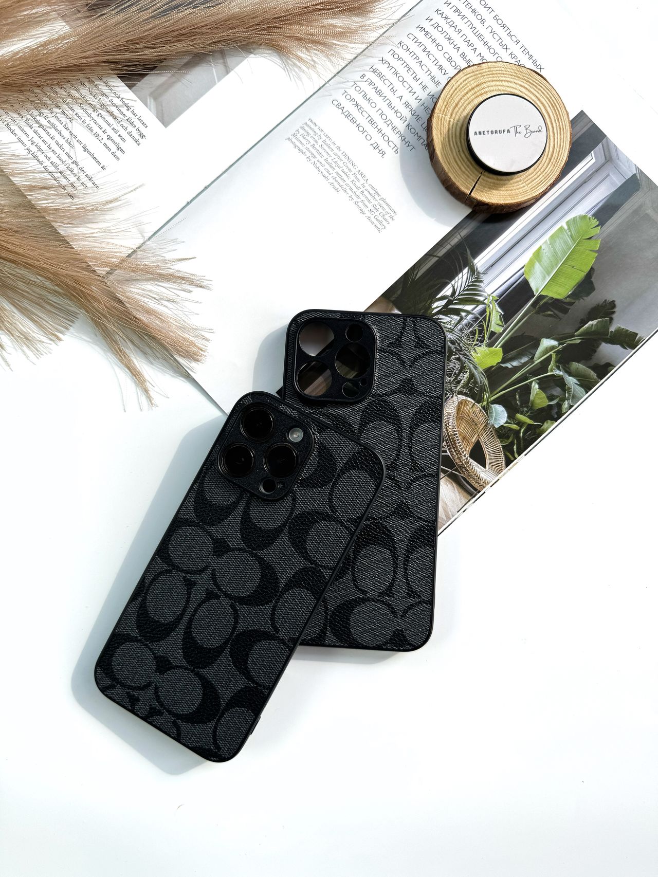 BLACK COACH PHONE CASE image