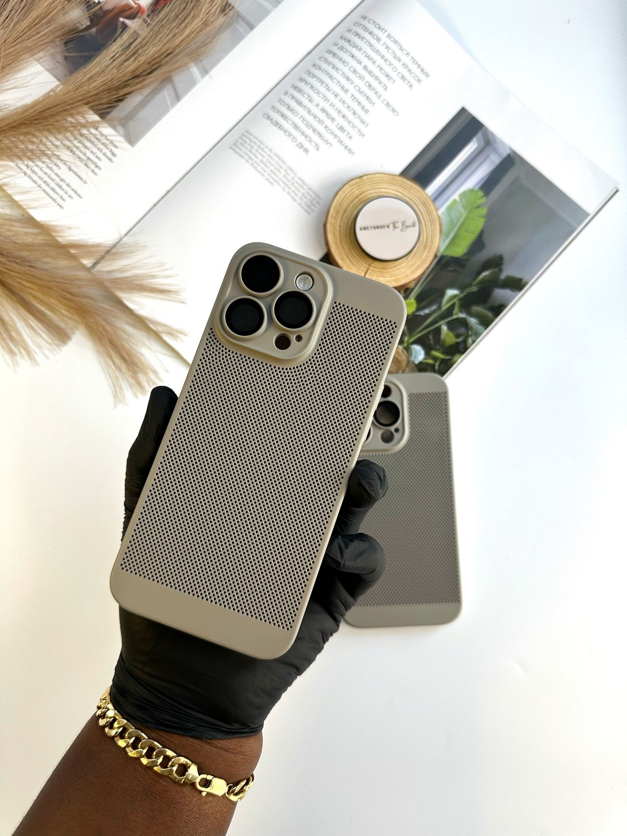 TITANIUM MESH-PRUNE PHONE CASE image