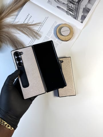 CHAMPAGNE LUXE FOLD PHONE CASE
