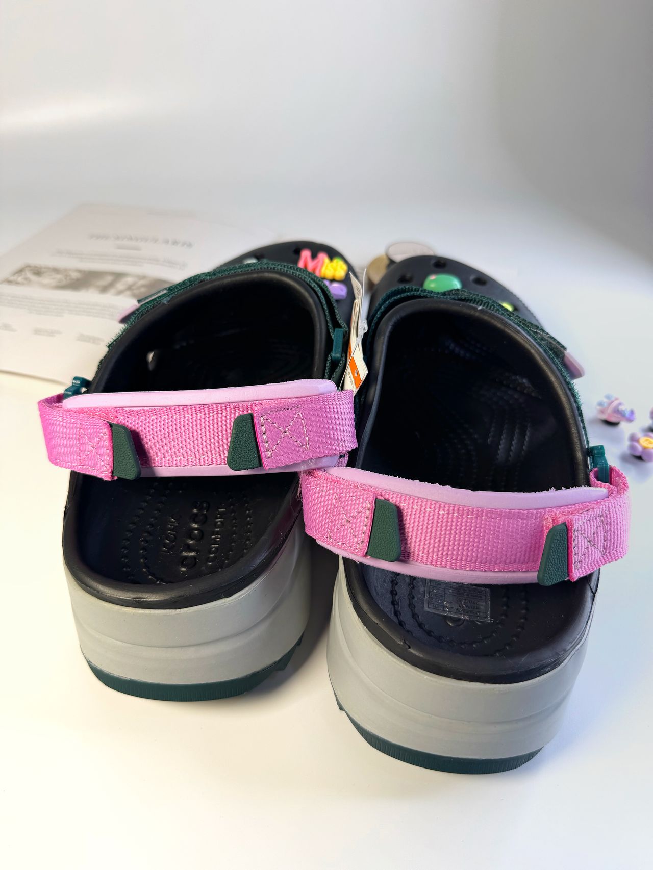 BLACK/GREEN HIKER CROCS image