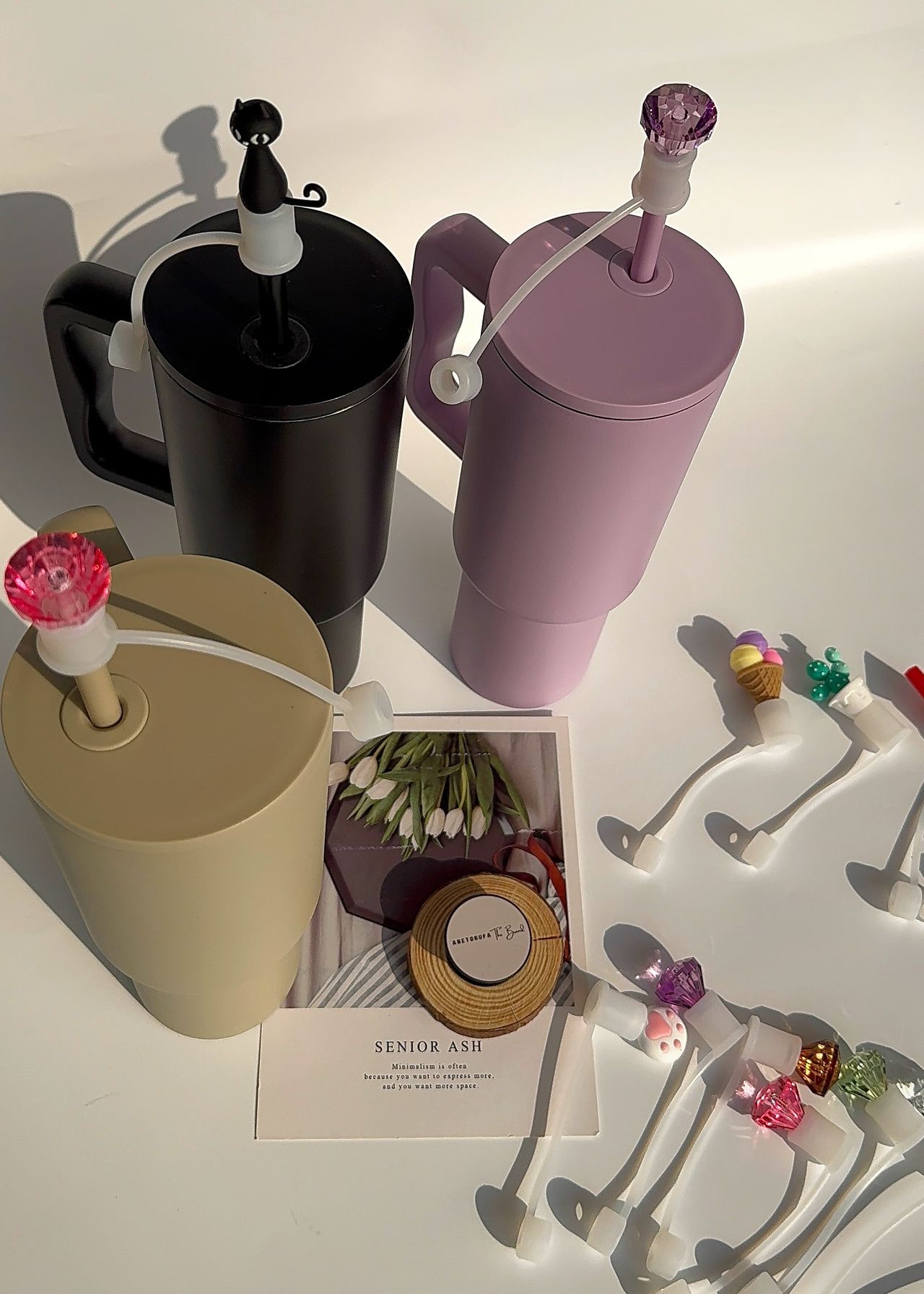 THERMAL TUMBLER STRAW TOPPER image