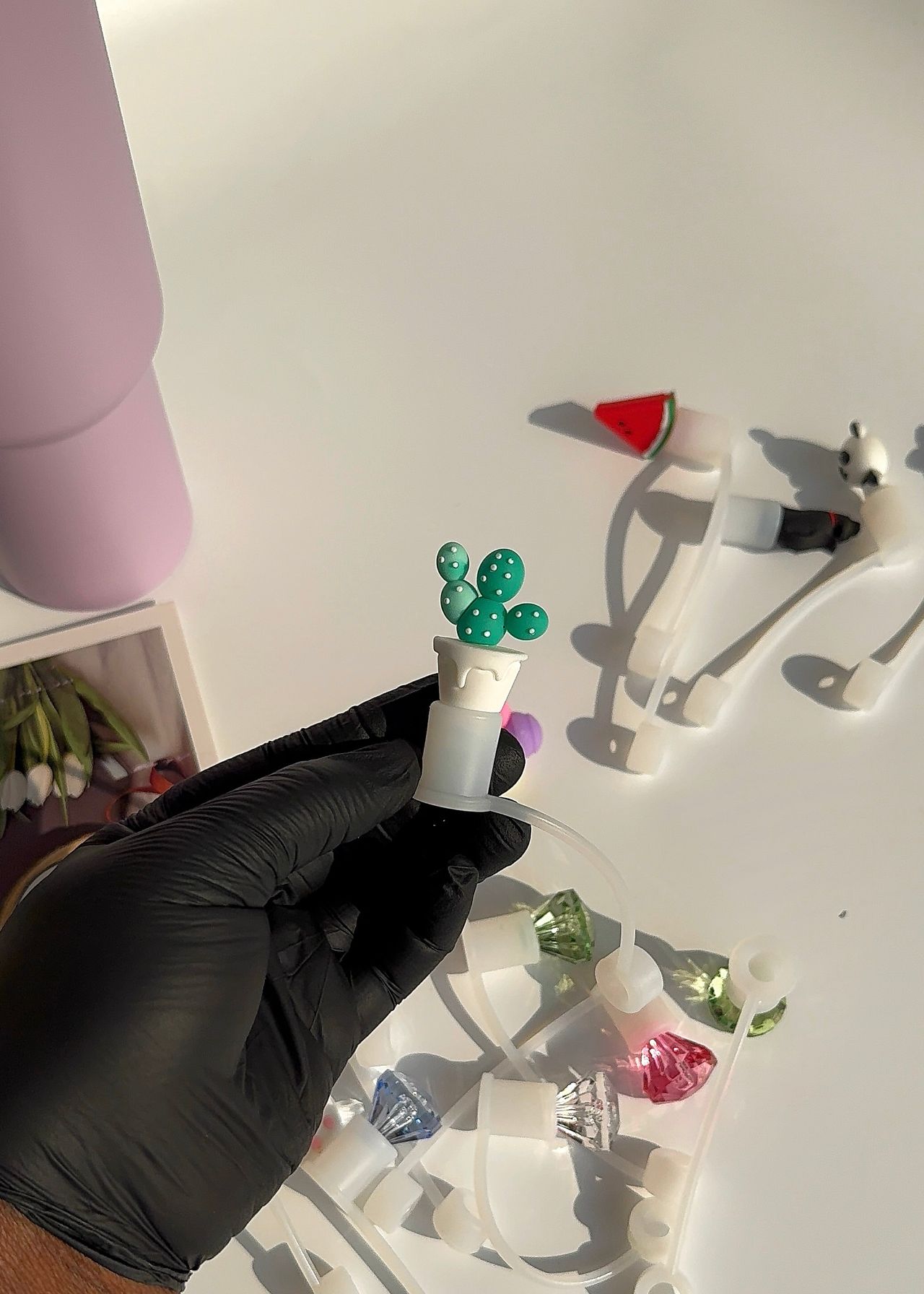 THERMAL TUMBLER STRAW TOPPER image