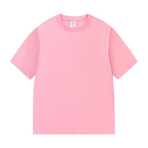 CHERRY PINK PLAIN COTTON TEE SHIRT