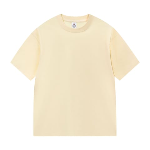 APRICOT PLAIN COTTON TEE SHIRT