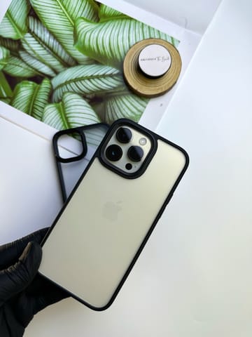 BLACK TRANSPARENT PROTECTIVE PHONE CASE