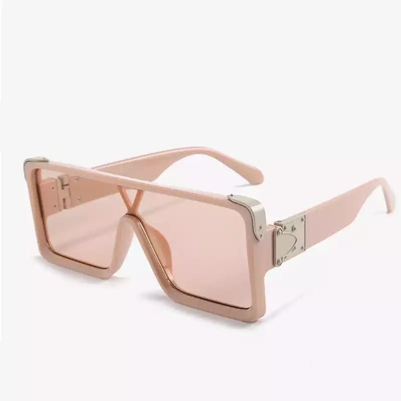 Men Women Bold Shield Sunglasses image