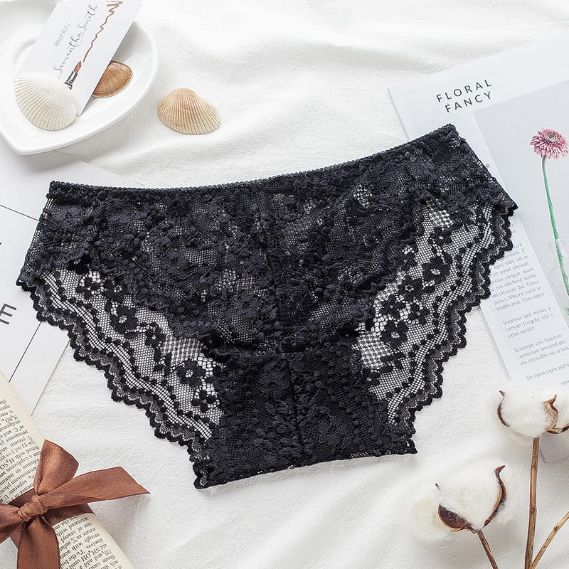 Mixed Sexy Cotton/Lace Brief second image