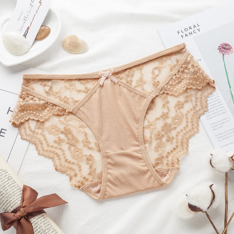 Mixed Sexy Cotton/Lace Brief Image