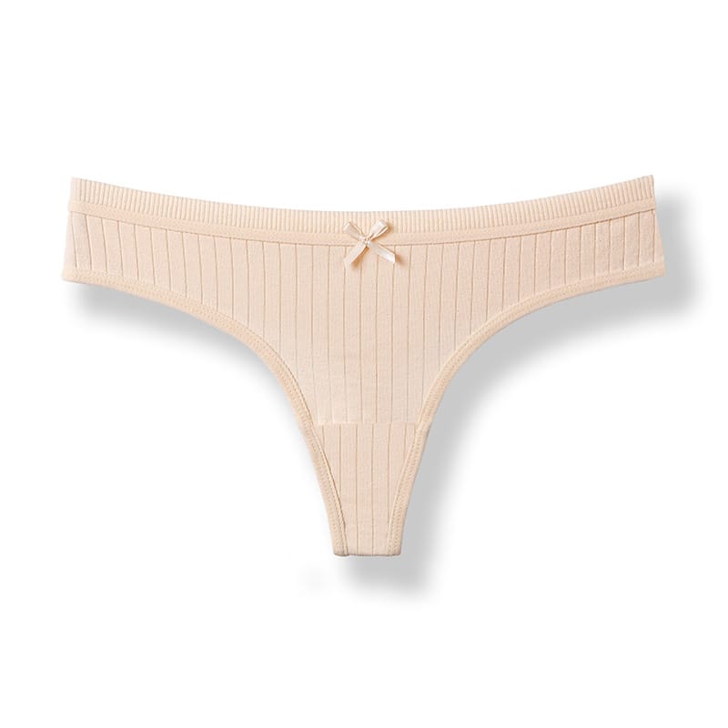 Sexy Cotton Thong with Stripes second image