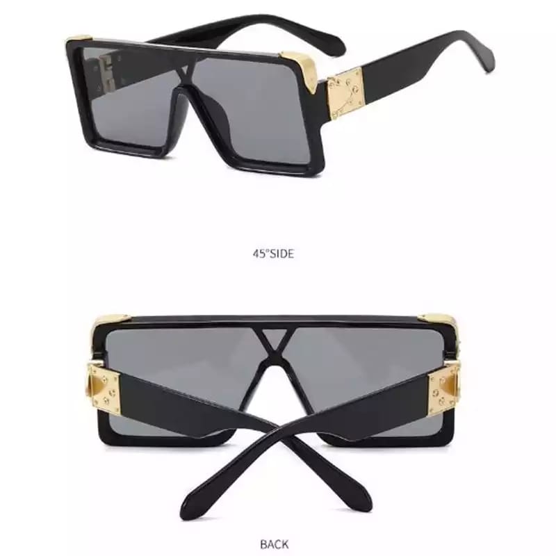 Men Women Bold Shield Sunglasses Image