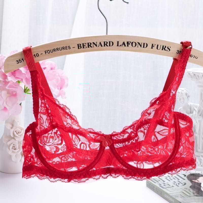 Lace Paddless Push Up Bra image
