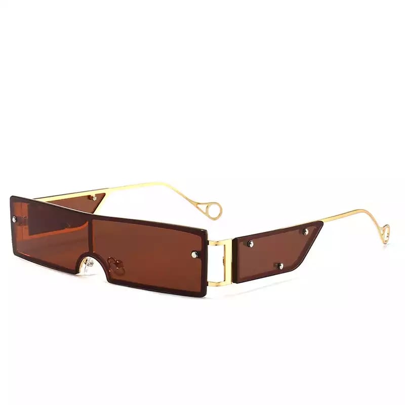 Vintage Small Rimless Recta Sunglasses Image