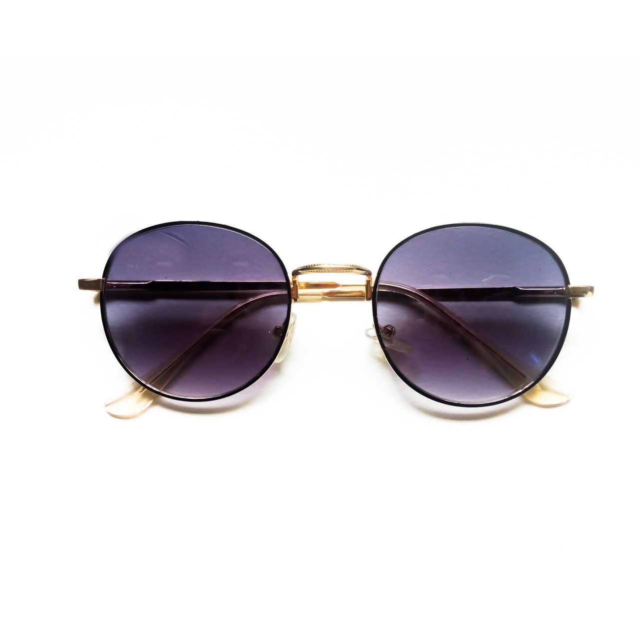 Men Semi Oval Thin Rim Sunglasses image