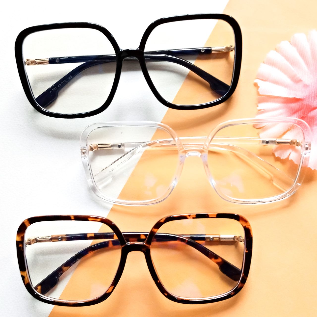 Unisex Bold Square Anti-Blue Light Frame second image