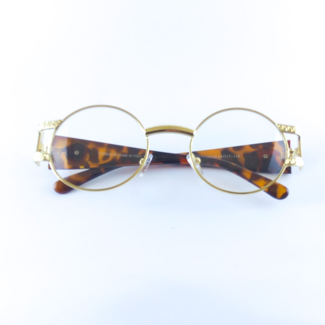 Round Gold Thin Round Eyeglasses second image