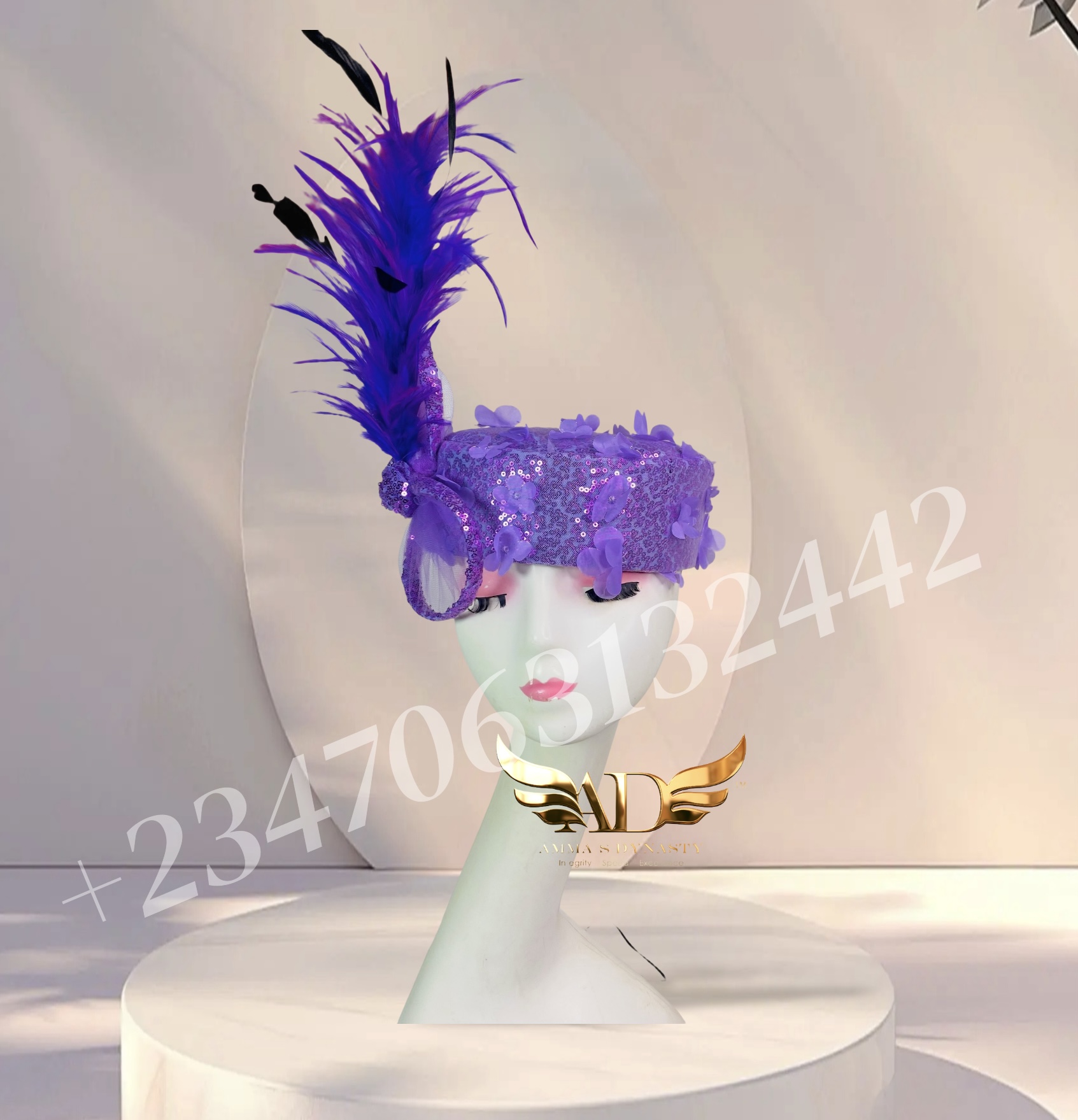 Royal Amethyst Fascinator image
