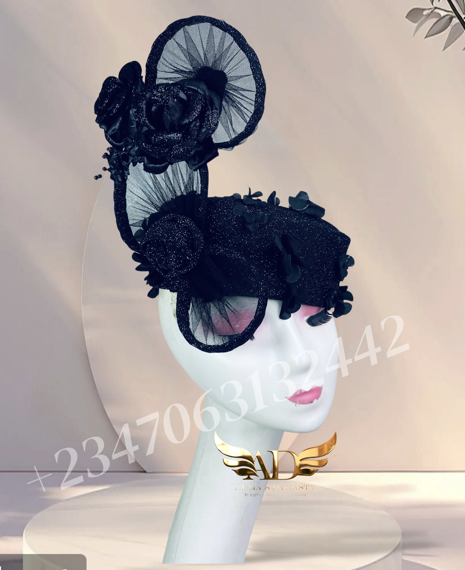 Midnight Elegance Fascinator image