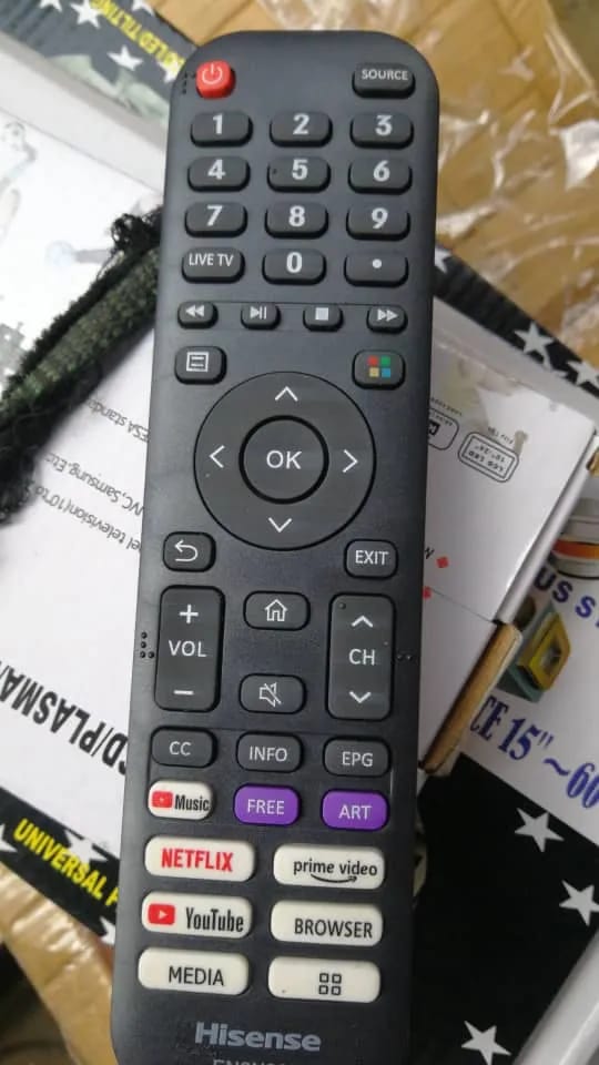 HISENSE SMART TV SMART REMOTE CONTROL image