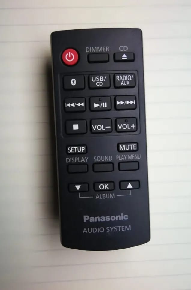 Panasonic sound system smart remote control image