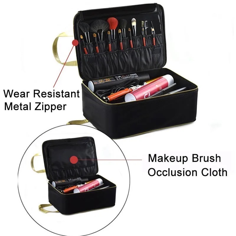 Makeup Box (Black & Gold)
