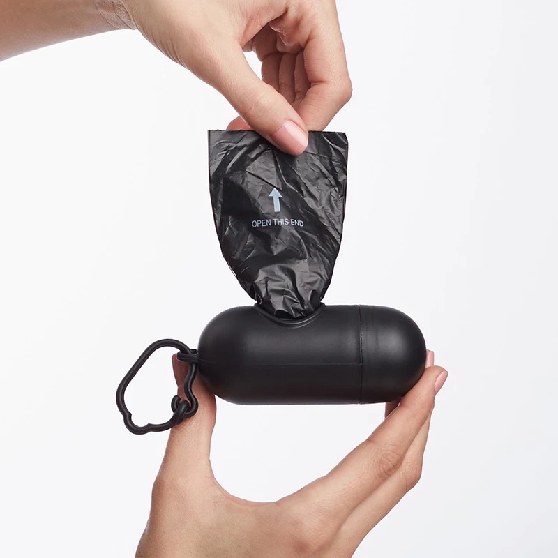 Mini Disposable Bin Bags Set With Dispenser (5 rolls (75pcs)of bags) image
