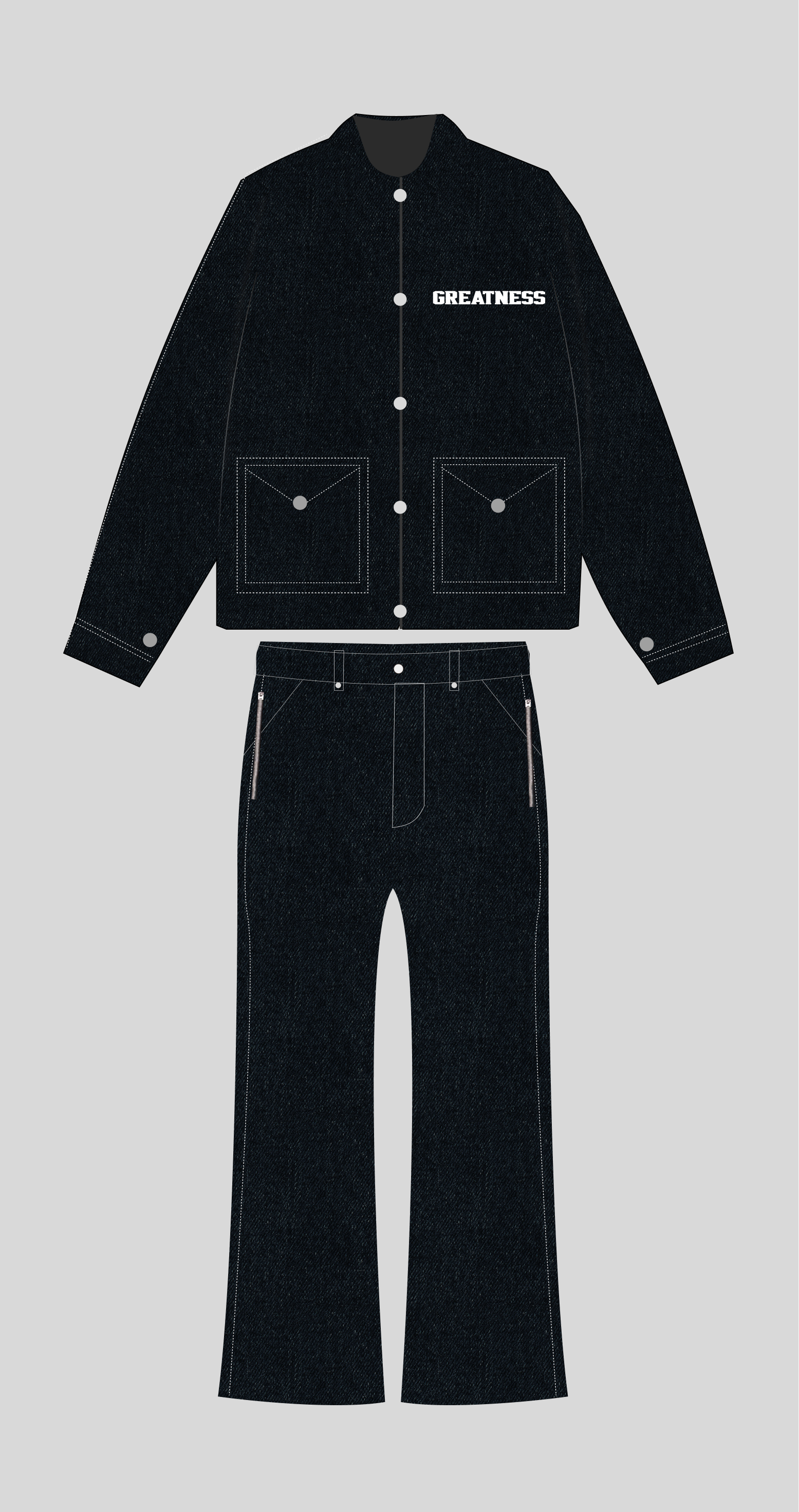 Black jean up and down GS Image