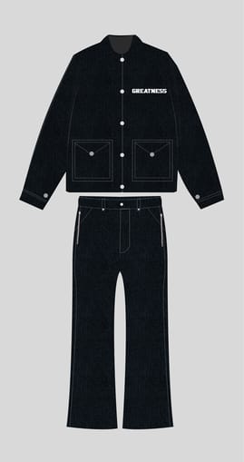 Black jean up and down GS image