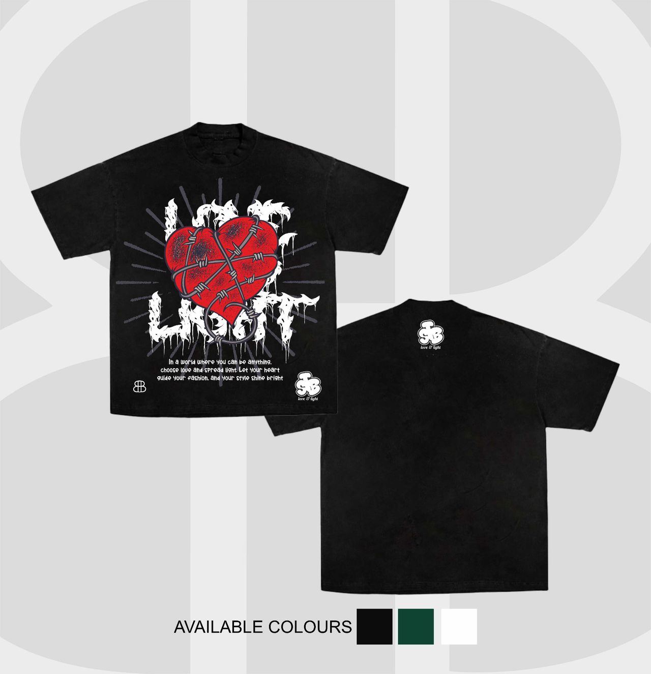 Love and light Tee shirt image