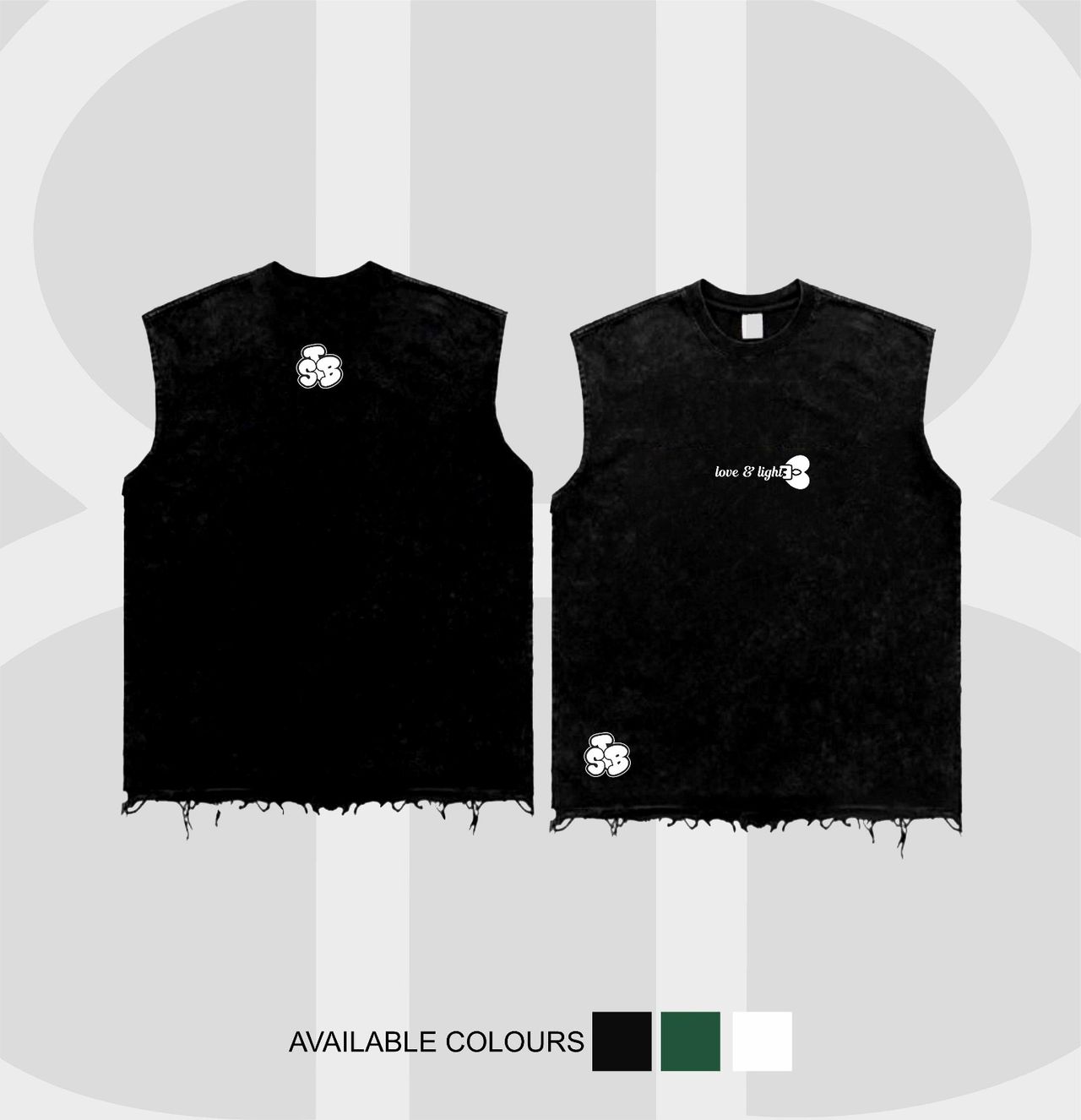 Love and light armless tees image