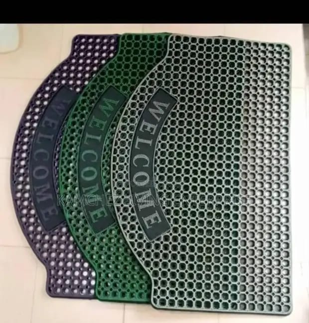 Welcome Rubber Door Mat – Durable, Non-Slip Entrance Mat image