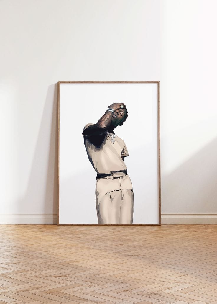 Wizkid Iconic Portrait Frame image