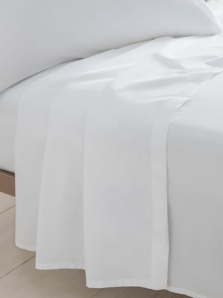 Pure White Bed Sheet Set image