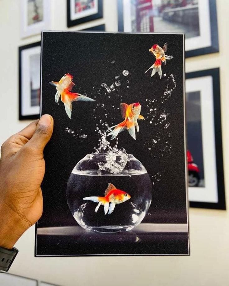 Fish vase – Premium Wall Art Frame image
