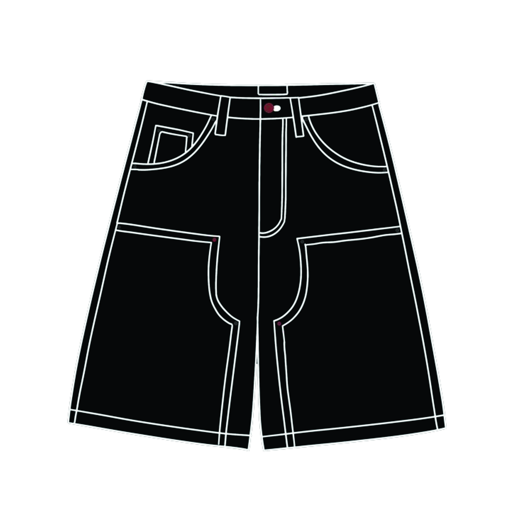 Custom Black Denim Jorts image