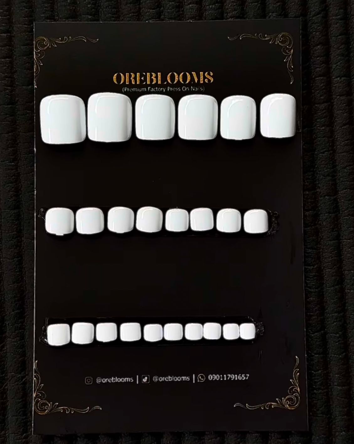 TN32 White Toe Nails image