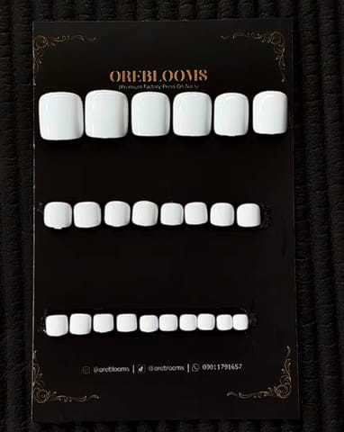 TN32 White Toe Nails