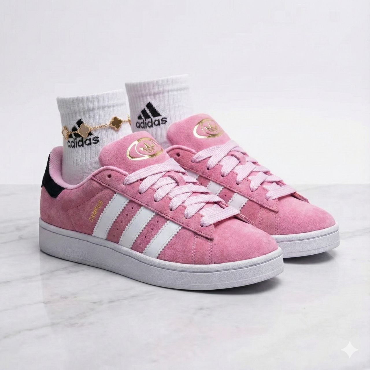 Adidas Campus 00s – Pink Suede & Cloud White image