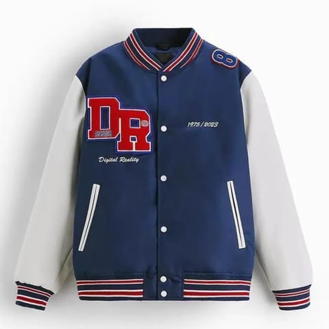 "Moove Groove" Varsity Letterman Jacket — Green & Cream