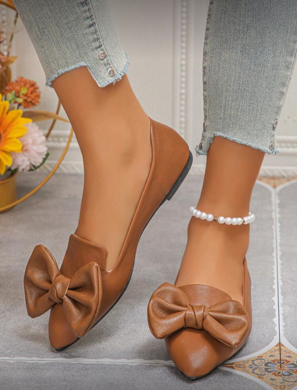 WOMEN BOW FLAT SHOES image