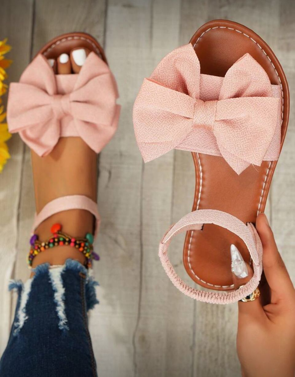 OPEN TOE AMAKA FLAT SANDALS Image