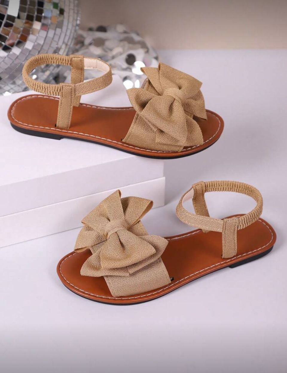 OPEN TOE AMAKA FLAT SANDALS Image