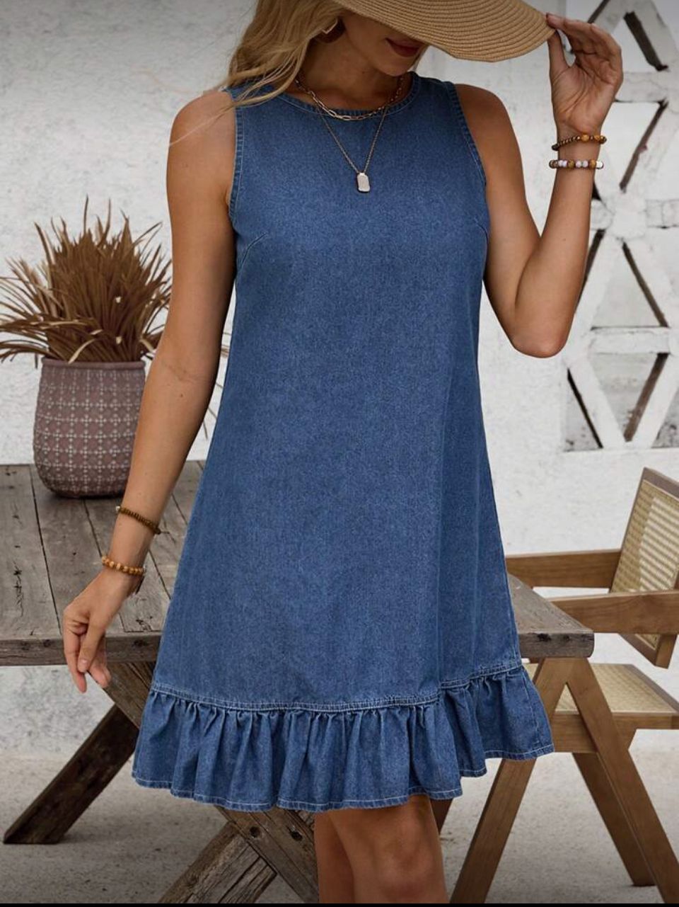 UFOMA Denim Dress Image