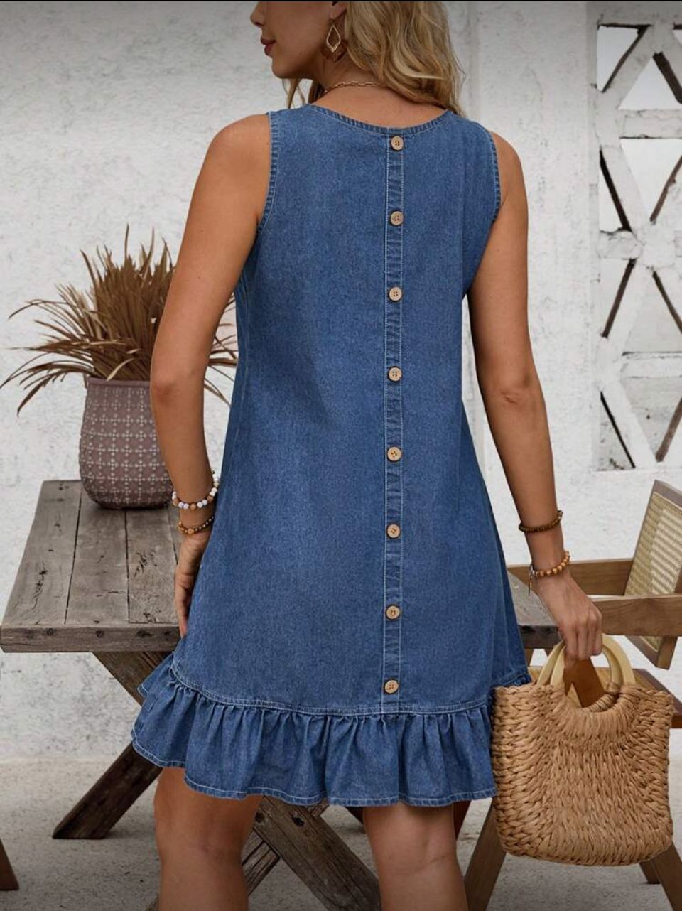 UFOMA Denim Dress Image