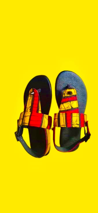 AFRICAN SUGERCANE ADAUGO BANDED SLIPPERS image