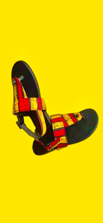 AFRICAN SUGERCANE ADAUGO BANDED SLIPPERS second image