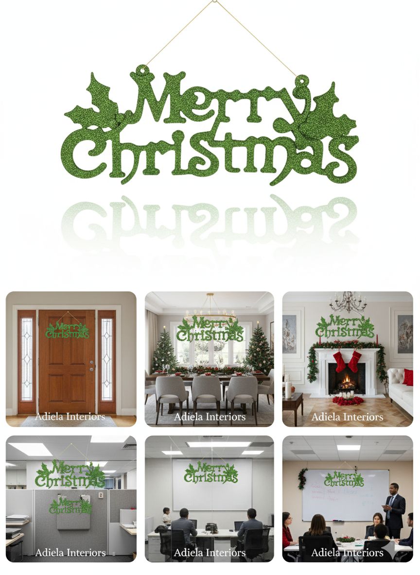 MERRY CHRISTMAS DECORATIVE SIGN image