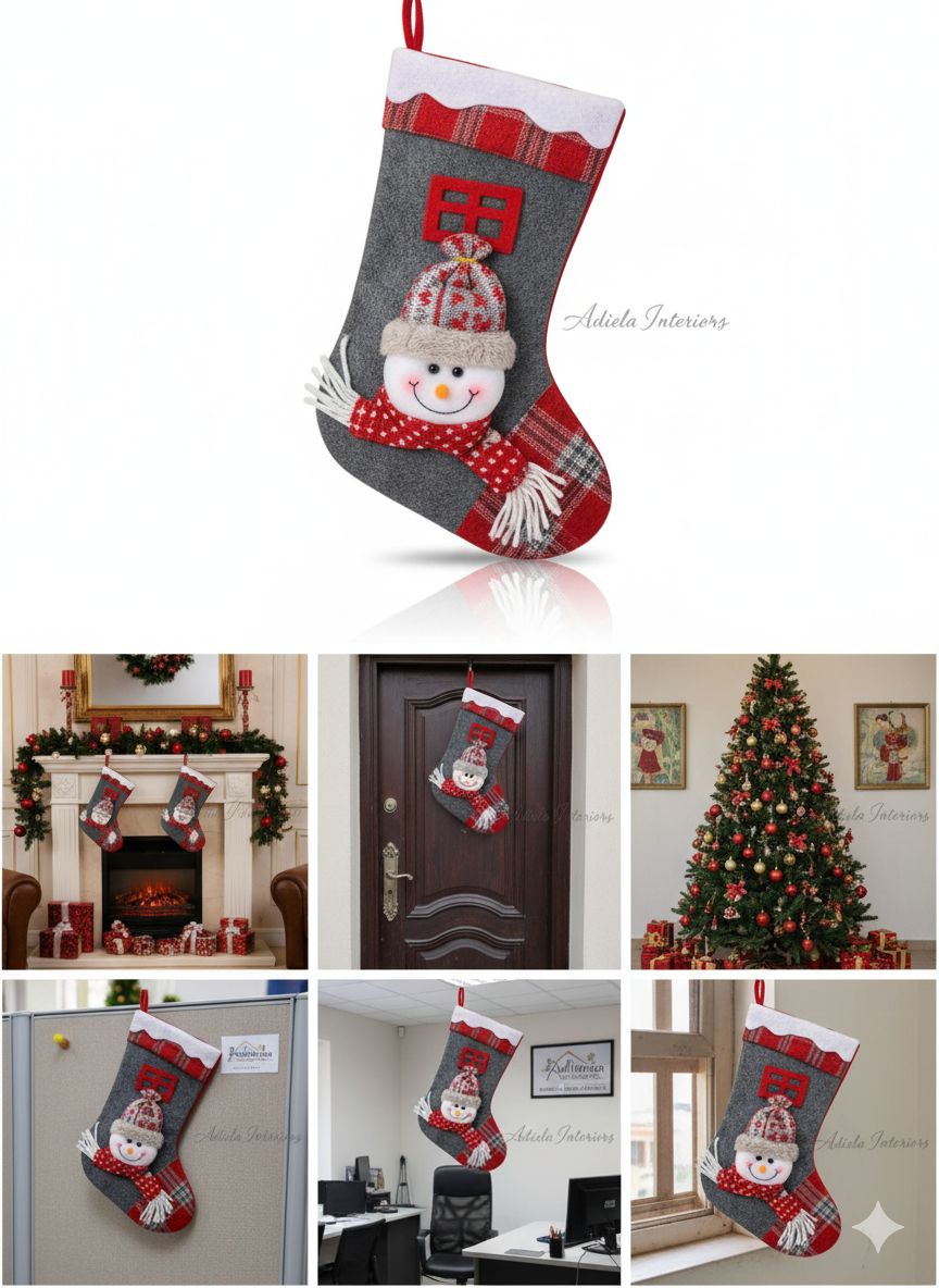 SANTA STOCKINGS FOR CHRISTMAS DECORATION image