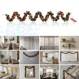 Green + Red Ball Tinsels image